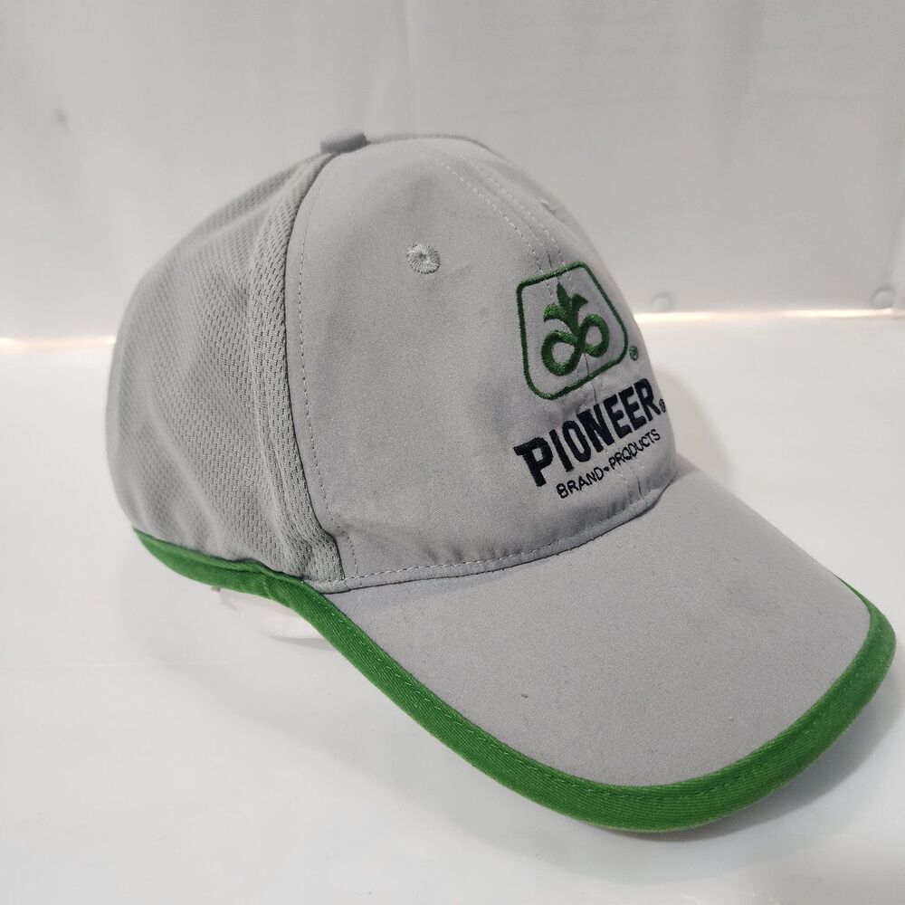 Pioneer Baseball Cap Grey/Green 2012 Tipton Seed One Size Adjustable Embroidered